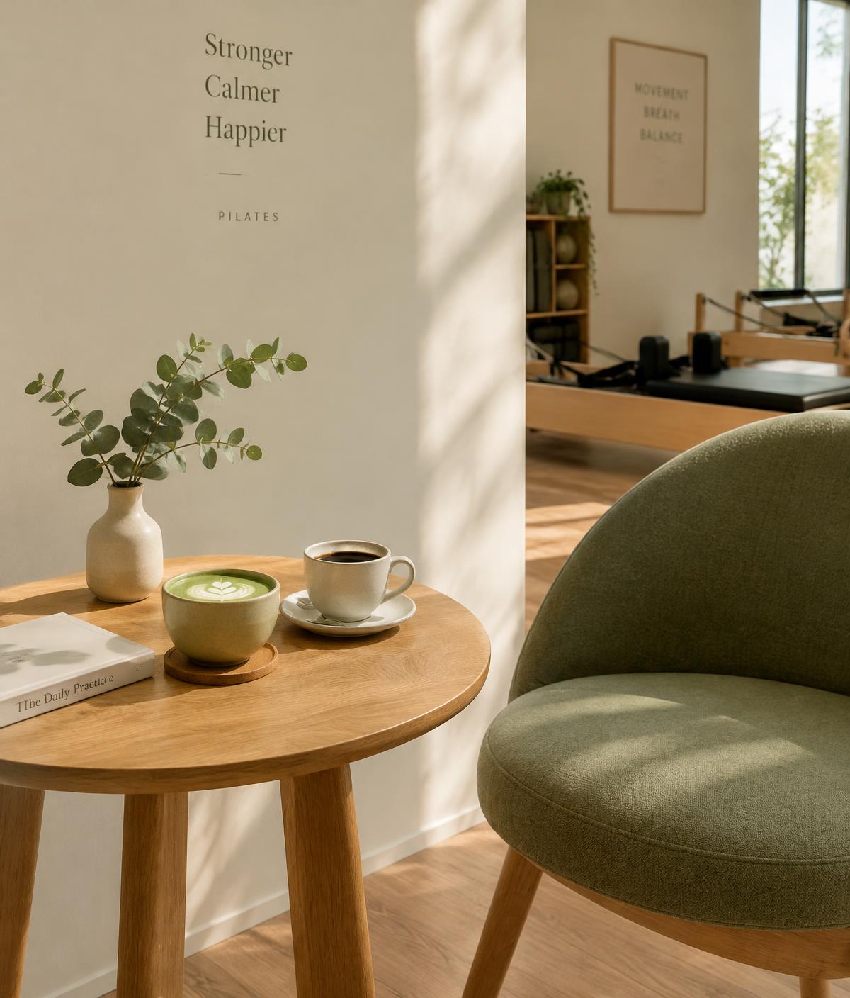 L’espace pause NOVA avec un matcha et un café